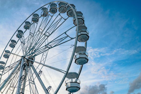 Grande ruota panoramica a Mondello: è la più grande mai montata in zona