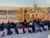 I migranti all'hotspot di Lampedusa