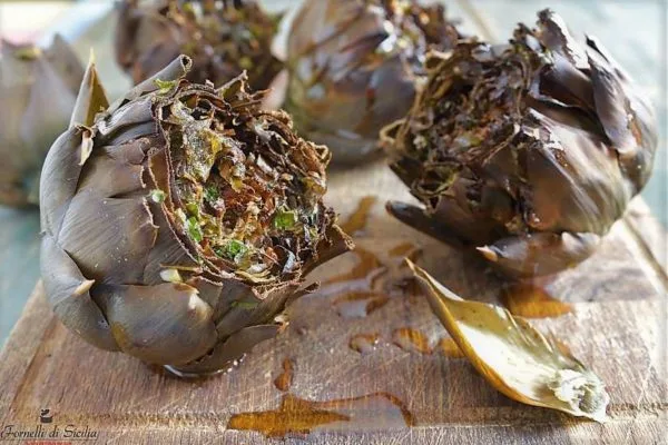 Carciofi arrostiti al forno