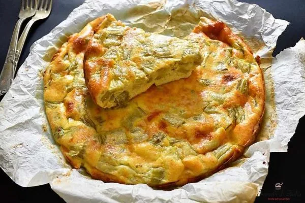 Frittata di cardi al forno