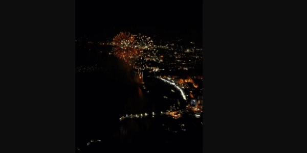 Festino, lo spettacolo dei fuochi d'artificio ripresi col drone: «Un mio omaggio alla Santuzza»