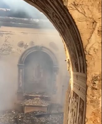 Incendi, Missione di Speranza e Carità:  «Ricostruiremo la chiesa di S. Maria di Gesù»