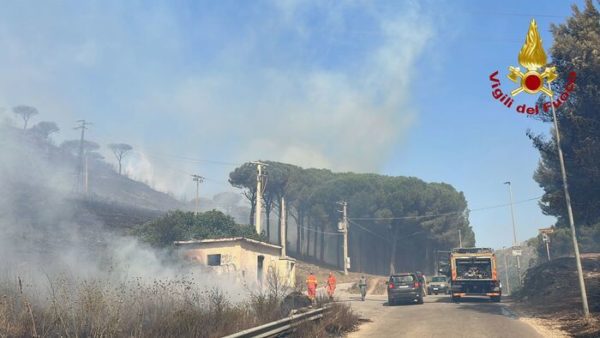 Incendi in provincia di Palermo, mezzi aerei in azione