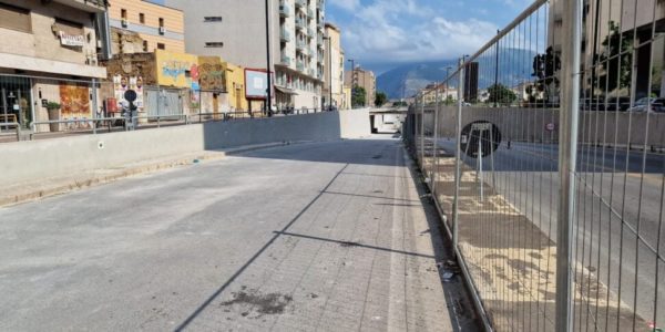 Palermo, riapre il sottopasso di via Crispi: lavori terminati