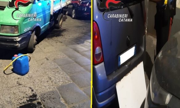 Arrestati i Bonnie e Clyde in salsa catanese: rubavano gasolio dalle auto in sosta