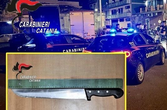 Catania, in stato confusionale brandiva un grosso coltello vicino alla stazione: marocchino arrestato