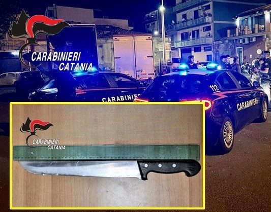 Catania, in stato confusionale brandiva un grosso coltello vicino alla stazione: marocchino arrestato