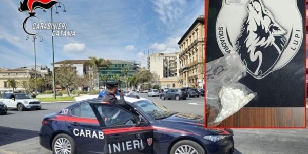 Catania, sopresi con una pietra di cocaina del peso di 60 grammi: due arrestati