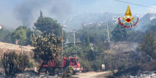 Il caldo riporta gli incendi nel Palermitano: devastati i campi tra Balestratte e Partinico