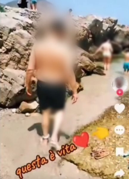 Ai domiciliari posta video su Tik Tok dal mare, ora in carcere