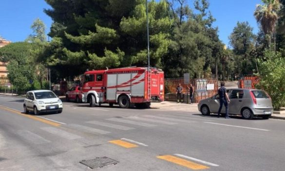 Palermo, incendio al giardino inglese: fumo visibile nel centro città