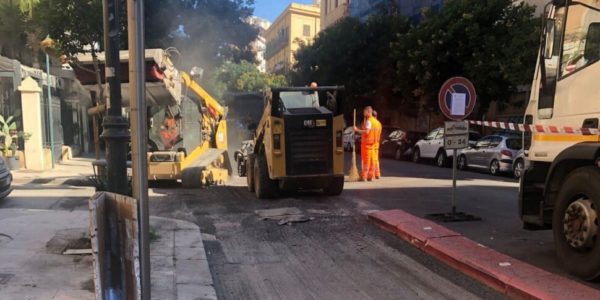 Palermo, la ciclovia Villafranca-Praga si tinge di rosso