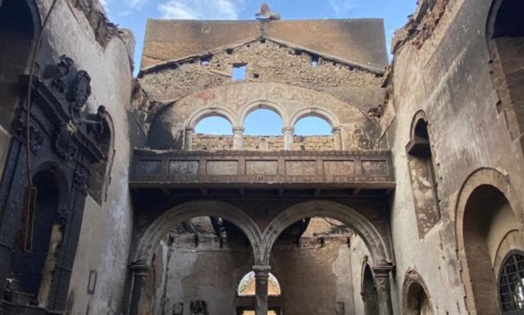 Palermo, nuovo incendio nella chiesa di Santa Maria di Gesù