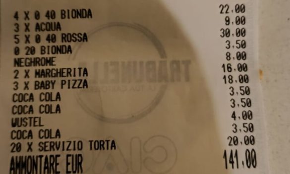 Venti euro in più per dividere la torta e servirla al tavolo, la richiesta in un locale di Palermo