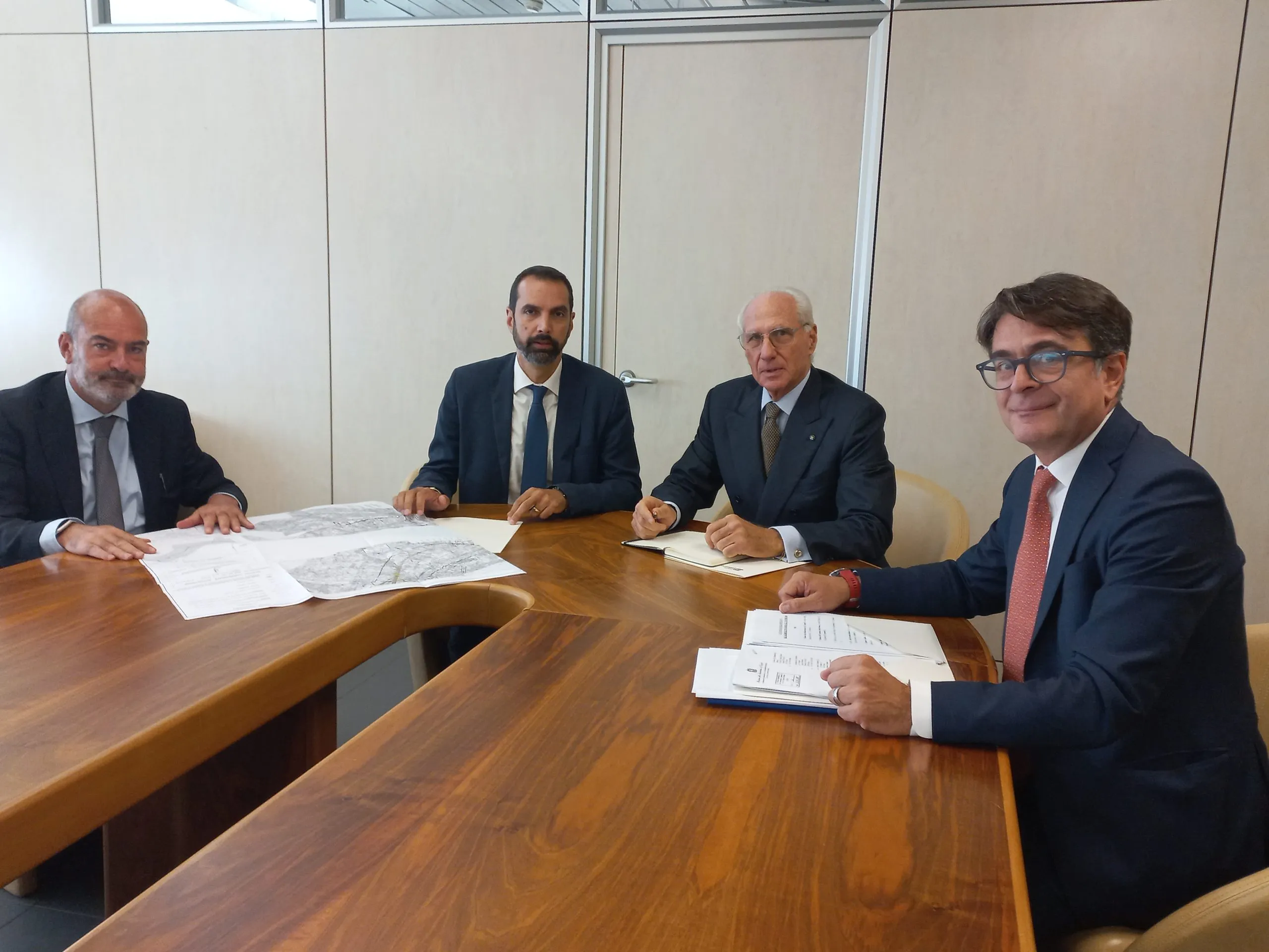 Basil meets Ciucci, discussing Messina Strait Bridge