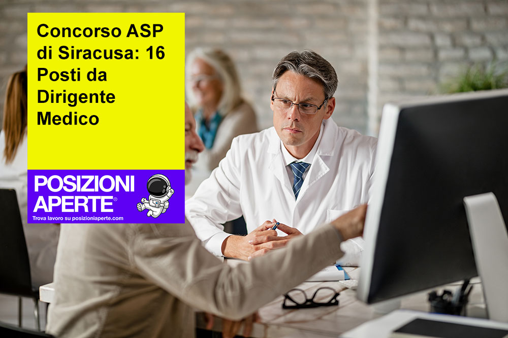 Concorso ASP di Siracusa: 16 Posti da Dirigente Medico