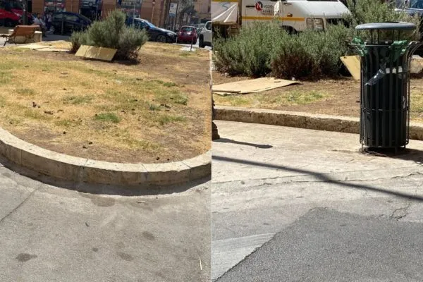 Piazza Bottego abbandonata, segnalazione di Palermomania.it