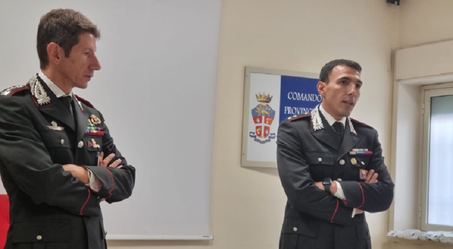 Siracusa nuovo comandante dei carabinieri e Cortese