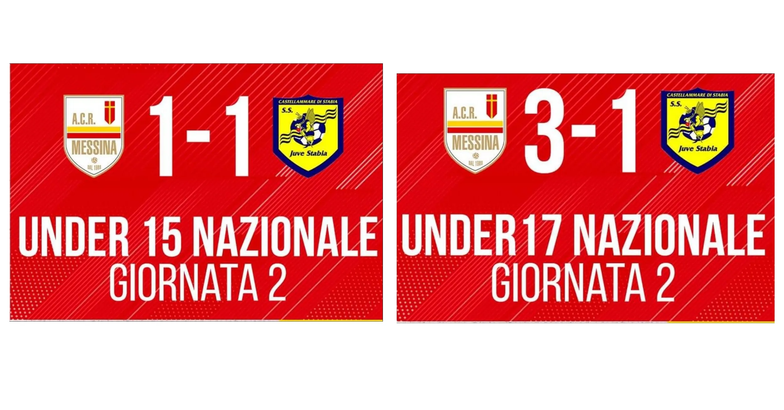 Pareggio e vittoria per le giovanili di Messina U15 e U17 - SportMe NEWS