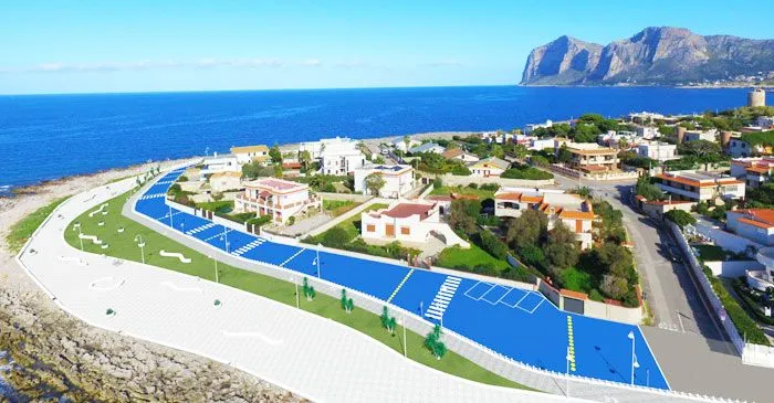 Rinasce il lungomare di Isola delle Femmine con piste ciclabili e poltrona panoramica
