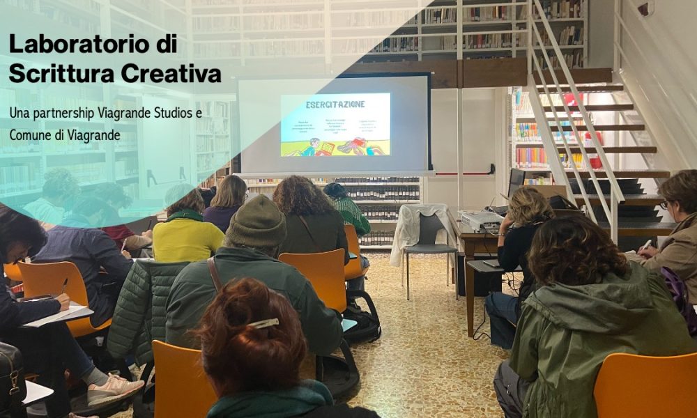 Laboratorio di scrittura creativa made in Viagrande Studios presso la biblioteca comunale di Viagrande