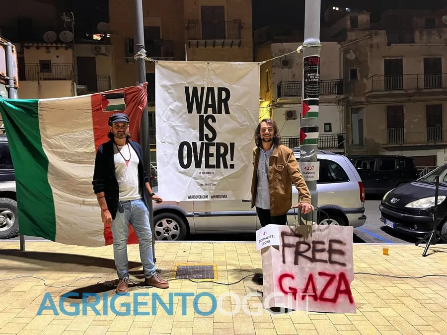 Agrigento: Piazza Ravanusella, Solidarietà e Fratellanza per "Cessate il Fuoco a Gaza"