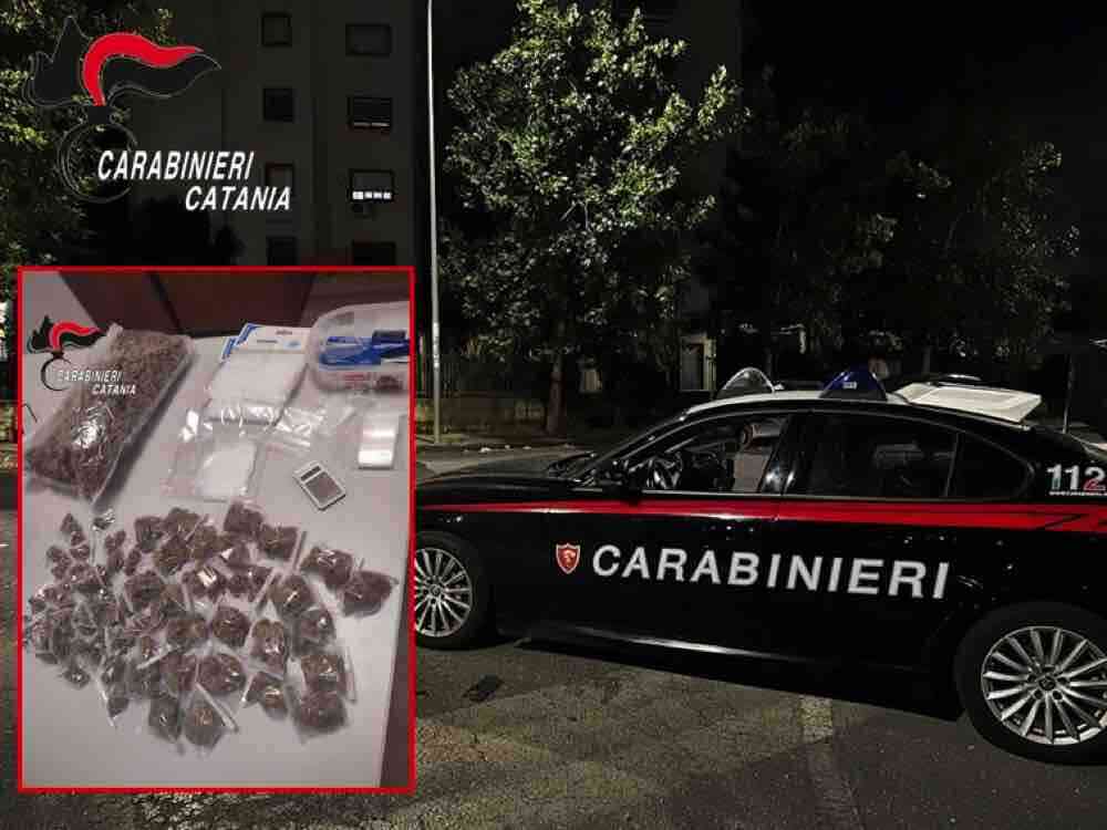 Catania arrestato con 600g di droga a casa ai domiciliari