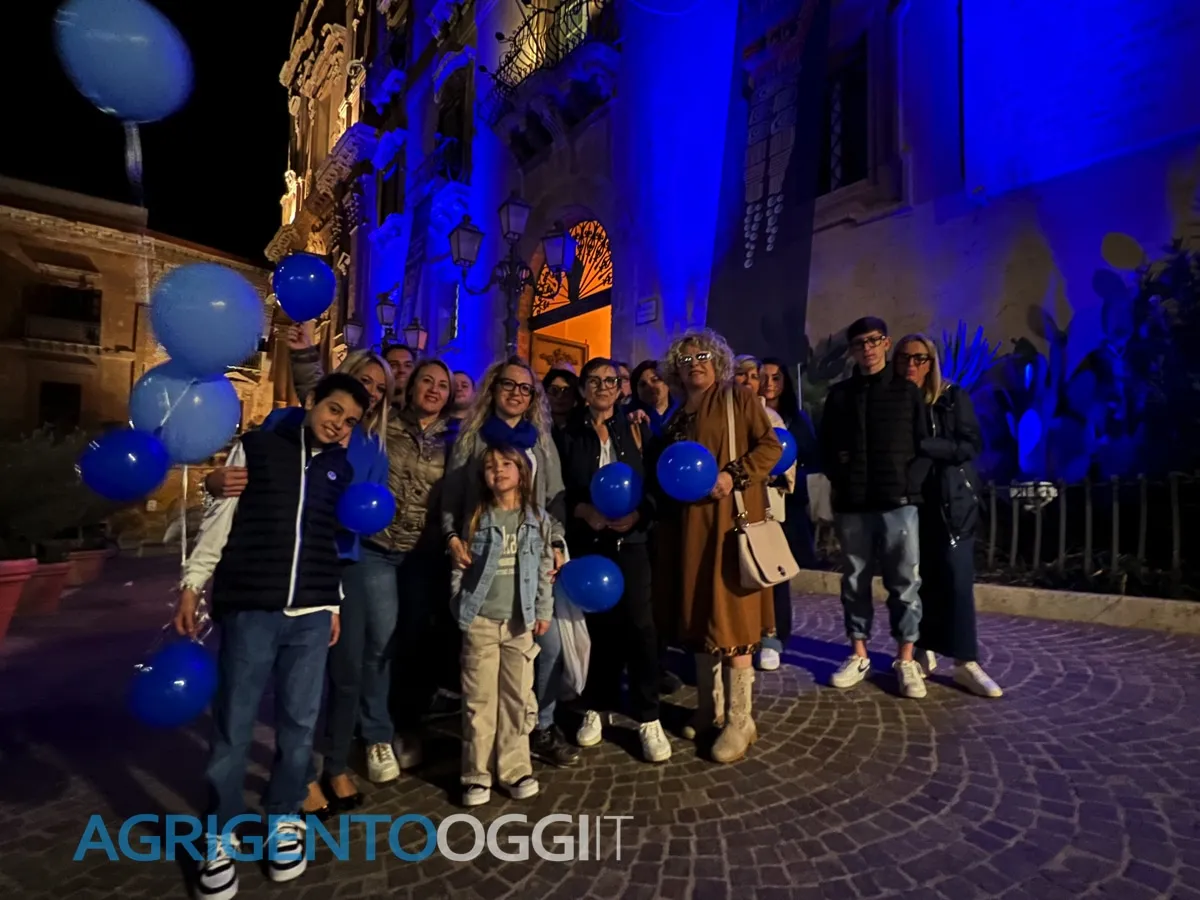 Il Palazzo San Domenico Agrigento celebra Giornata Mondiale Diabete con illuminazione blu