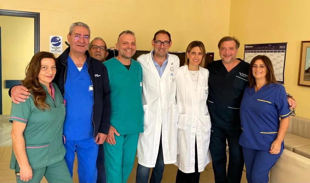 Intervento su aneurisma coronoarico all'ospedale di Caltagirone.
