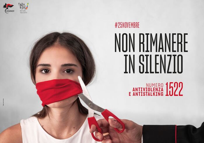 25 novembre: foto campagna carabinieri è di istituto etneo