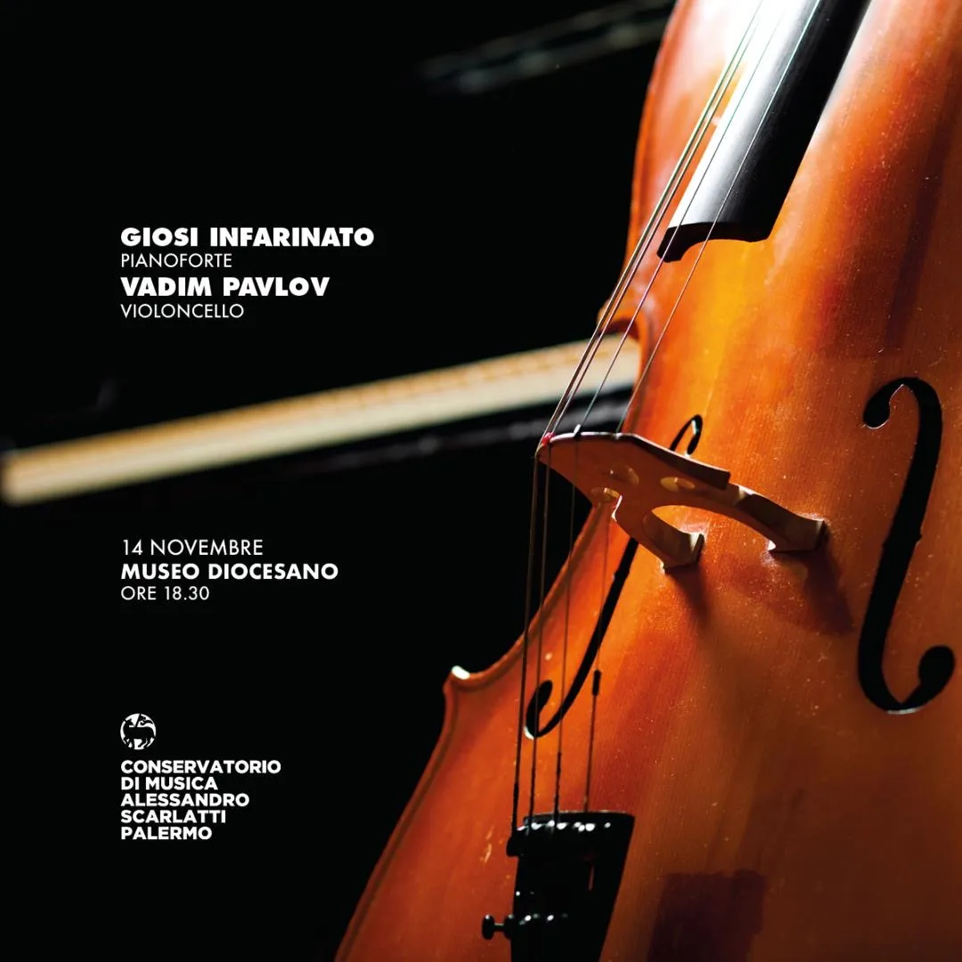 Riassumi questo titolo tra 55 e 66 caratteri Museo Diocesano Palermo: in scena per la stagione concertistica il Duo per Pianoforte e Violoncello Infarinato – Pavlov - Sicilia Oggi Notizie