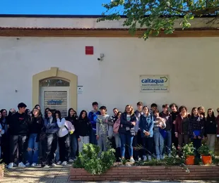 Studenti del liceo 'Volta' visitano polo laboratorio acque potabili San Giuliano a Caltanissetta