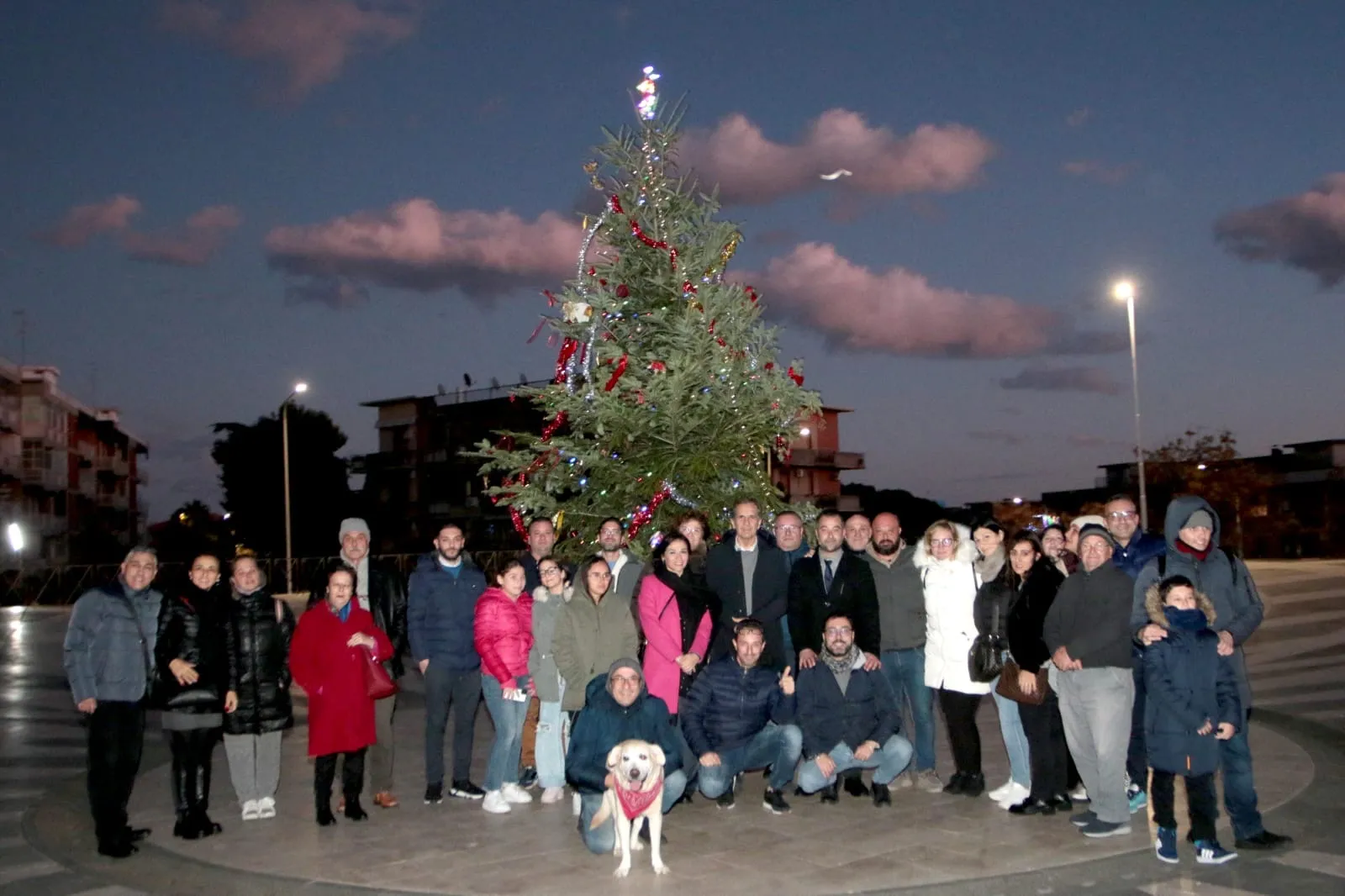 Accensione albero Natale in piazza "I Vicerè", II Municipio Catania