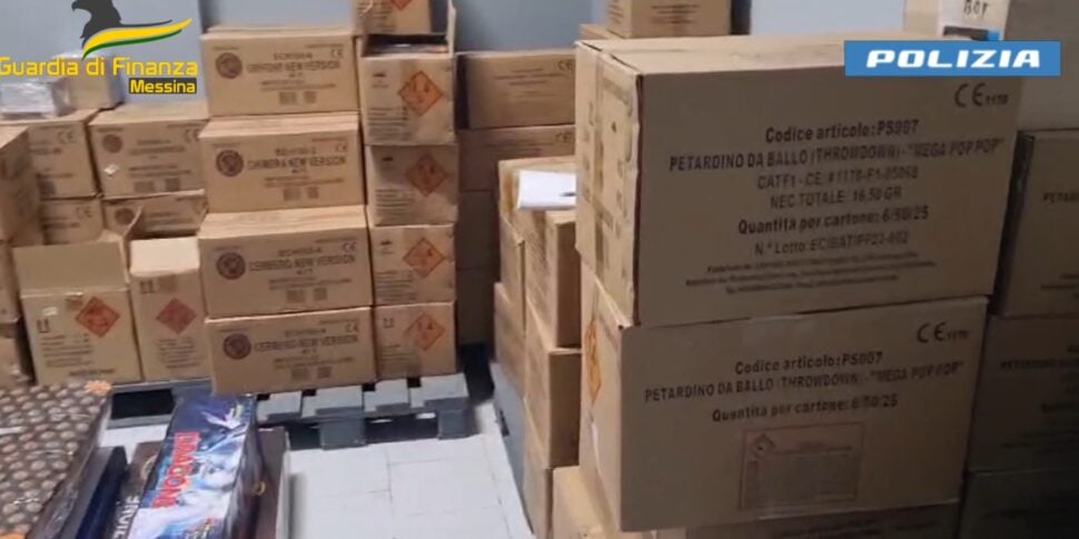 Lotta contro i botti di Capodanno: a Naso denunciato commerciante, sotto sequestro più di una tonnellata di razzi e petardi