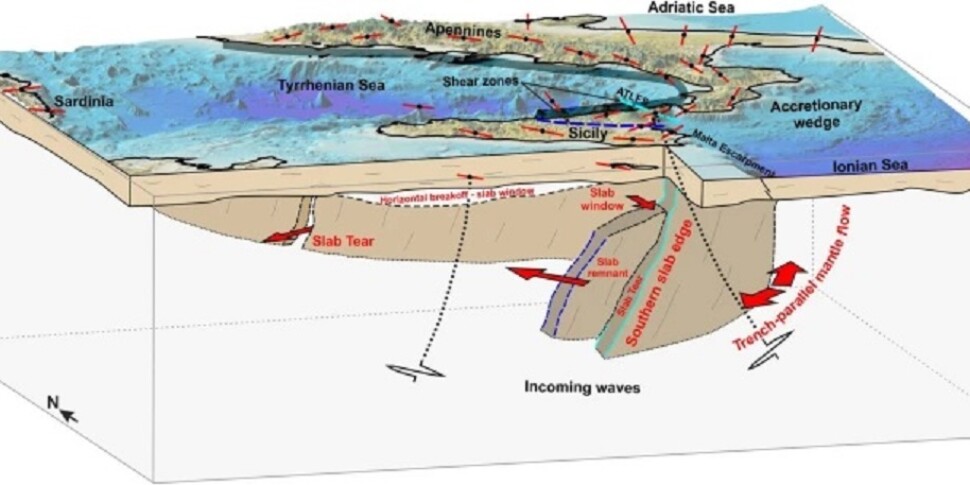 La crepa nel mantello sotto la Sicilia all'origine dei terremoti