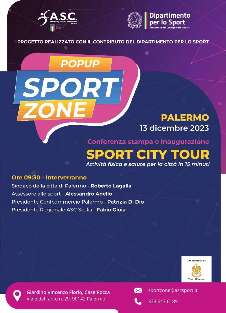 Nasce a Palermo la prima Popup Sport Zone