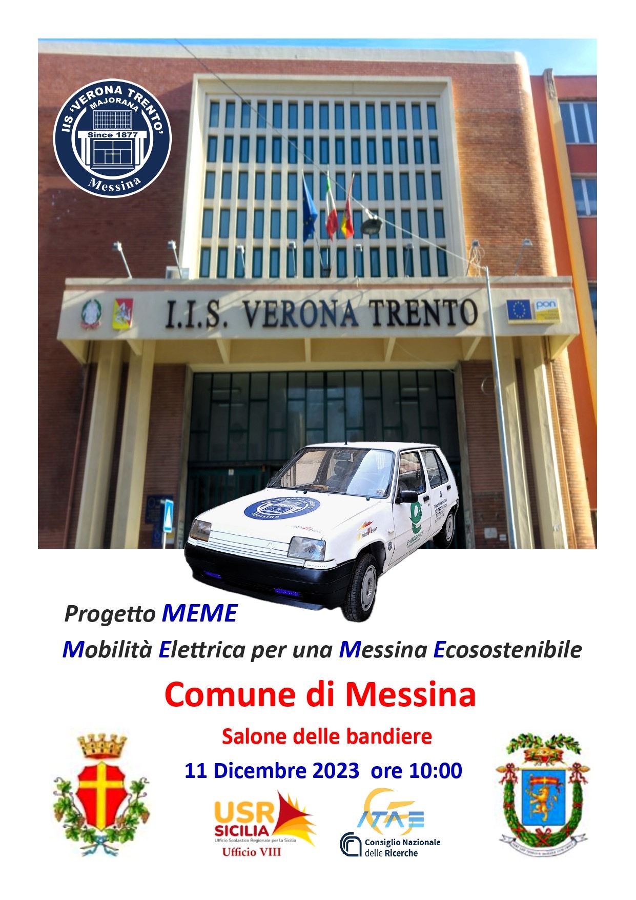 Presentata a Messina la prima auto elettrica con materiale riciclato