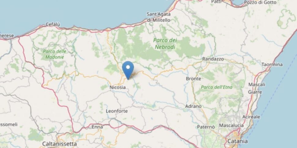 Paura nell'Ennese per un terremoto, magnitudo tra 3.5 e 4: avvertito in molte province