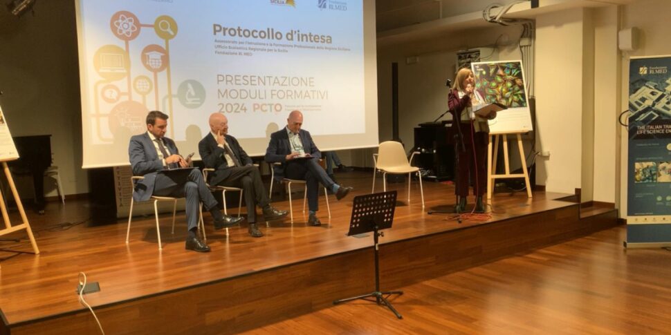 Professioni del futuro: a Palermo accordo fra scuola, Regione e Fondazione Ri.Med