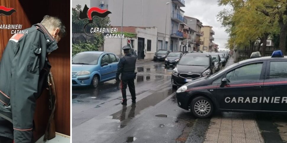 Misterbianco, lite tra fratello e sorella: i carabinieri denunciano l’uomo e gli sequestrano un fucile