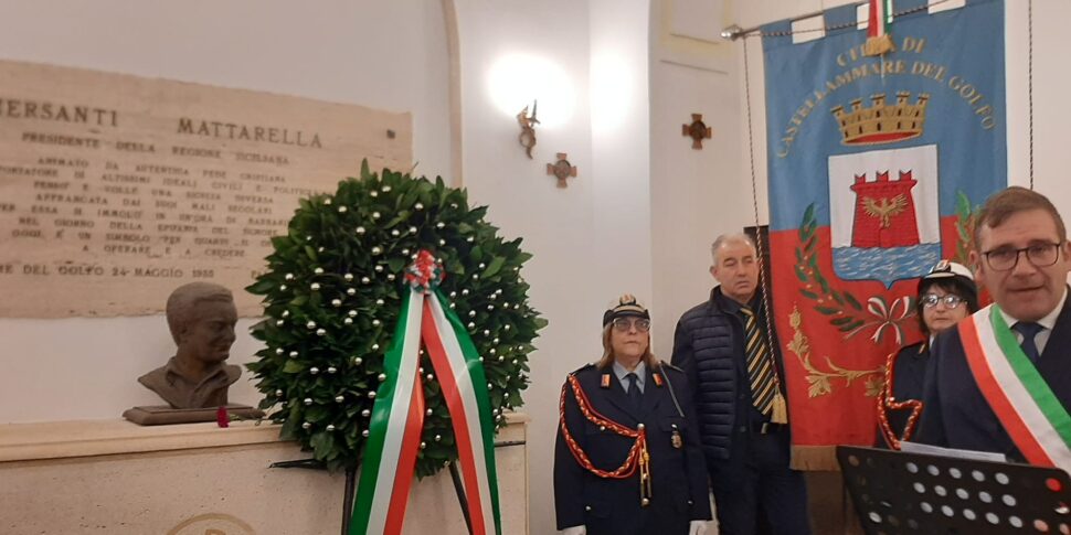 Piersanti Mattarella, commemorazione al cimitero di Castellammare del Golfo