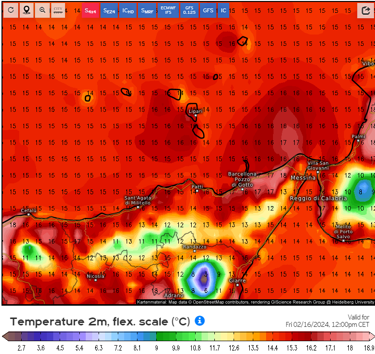 Meteo Messina nuovo picco termico in settimana punteranno i 18°C