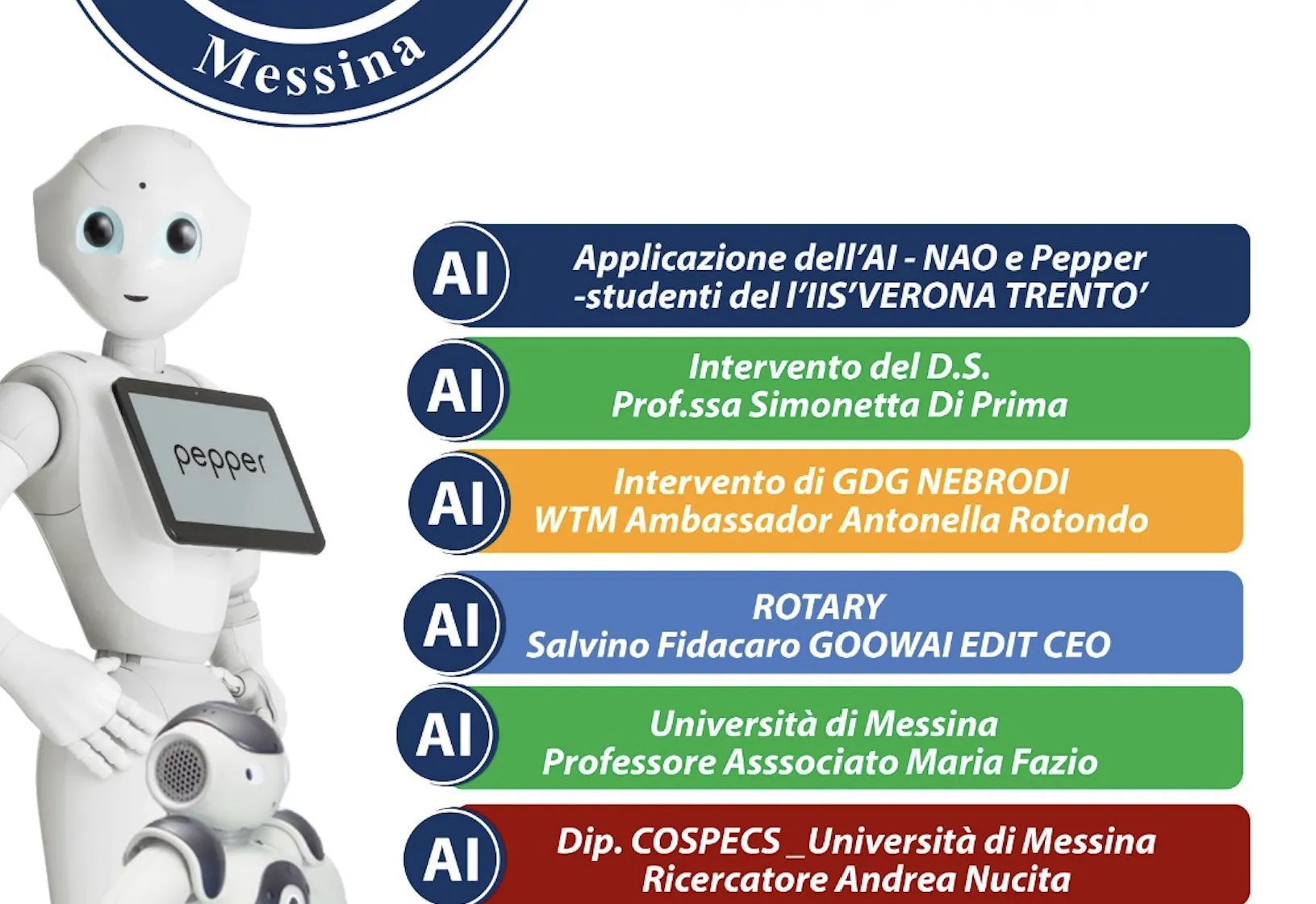Messina: gli studenti programmano i robot con IA