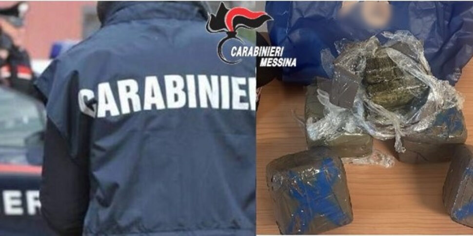 Nasconde 5 chili di hashish in un cassonetto dell'immondizia, arrestato a Messina