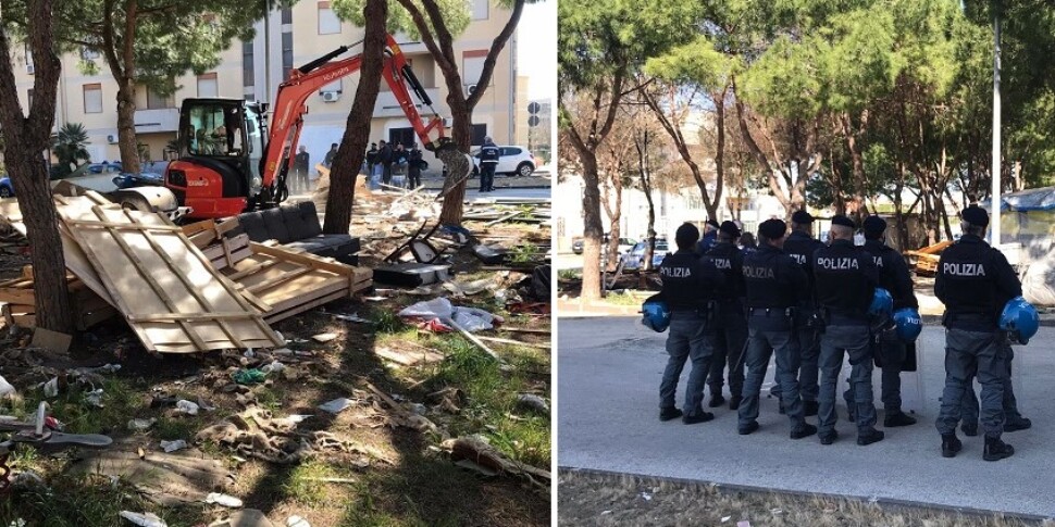 Siracusa, abbattute con le ruspe le baracche abusive vicino alle zone di edilizia popolare