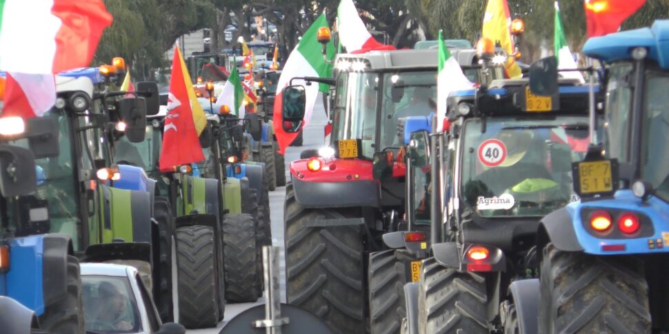 Trecento agricoltori scendono in strada coi trattori, la protesta da Salemi ad Alcamo: «Fermiamo il declino del settore»