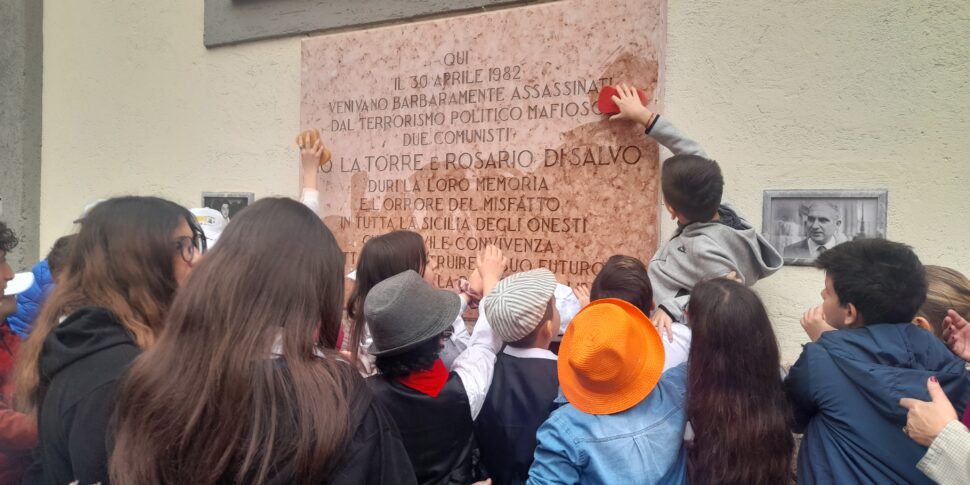 Palermo, i bambini raccontano Pio La Torre e Rosario Di Salvo ai turisti