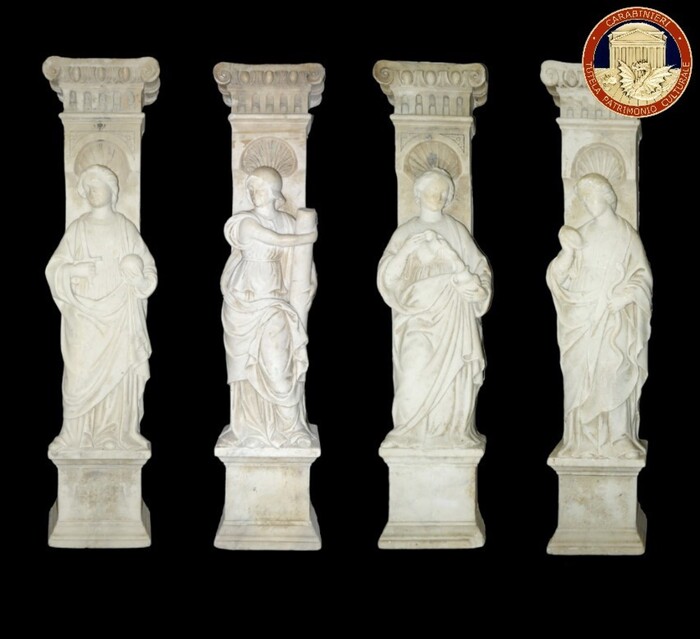 Tornano in chiesa Pietraperzia 4 colonne di marmo rubate nel '90
