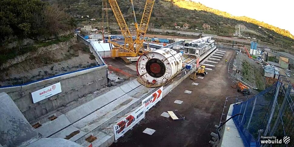 Lo stato dei lavori ferroviari in Sicilia: sulla linea Taormina-Giampilieri partiti gli scavi con la grande Tbm Igea