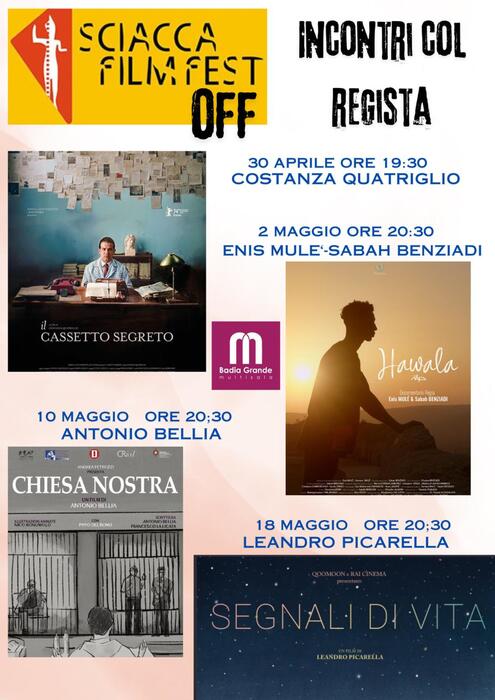 Cinema: al via martedì lo "Sciacca Film Fest Off"